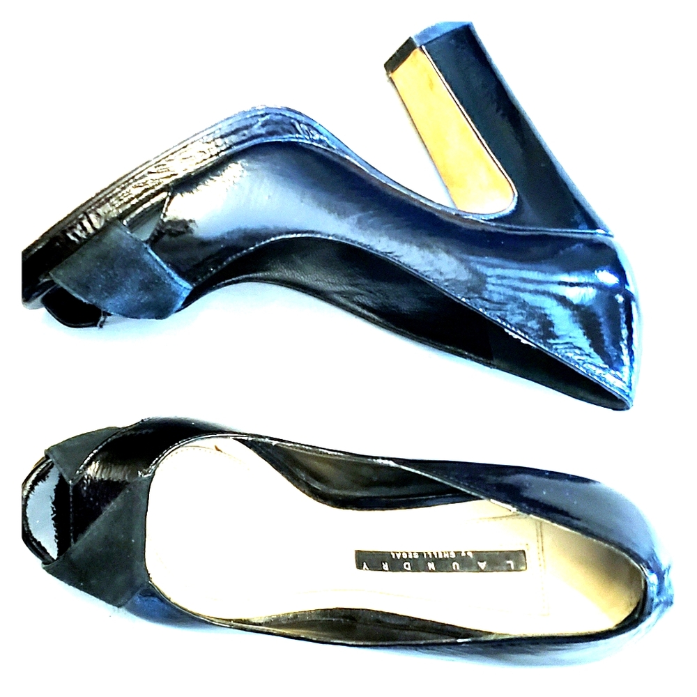 Laundry by shelli segal leather block heel 7.5